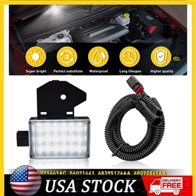 Luz de cortesía debajo del capó con arnés de cableado para Ram Wrangler Grand Cherokee B Foto 1 de 4