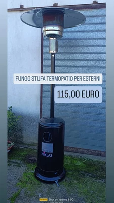 FUNGO STUFA TERMOPATIO NIKLAS A GAS PER ESTERNI - Immagine 1 di 4