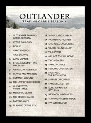 6-0-1-NS PWE . outlander 4 . cryptozoic 2020 canvas #72 - Image 1 of 2