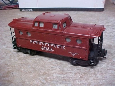 LIONEL  O Gauge #536417 Pennsylvania Rail  Porthole Caboose - Image 1 of 4