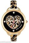 Betsey Johnson Women's BJ00067-14 Analog Leopard Pattern Heart Dial Watch