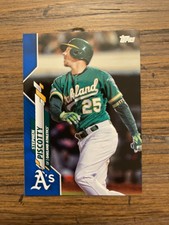 2020 Topps STEPHEN PISCOTTY Oakland Athletics #593 WALMART BLUE sp/299