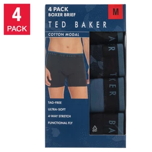 Ted Baker Herren Boxershorts, 4er Pack ohne Etikett 4-Wege Stretch Functional Fly - Bild 1 von 16