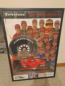 MARIO ANDRETTI SILVER AUTOGRAPHED FIRESTONE "I AM INDY" 25"X37" POSTER PROOF - Picture 1 of 6