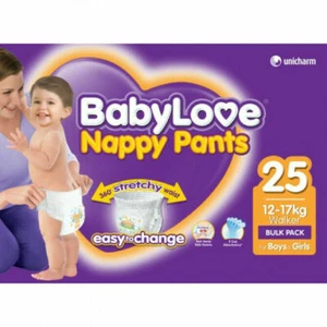 Babylove Nappy Pants Walker 12-17kg - 25 Pack 360 Stretchy Nappy Pants - Bild 1 von 1
