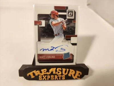 2022 Donruss Optic #RRS-MV Matt Vierling Rated Rookie Signatures Phillies Mint - Image 1 of 2