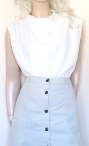 Zara off White Dolman sleeve short sleeve oversized blouse size M/12 Bnt - Picture 1 of 8