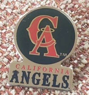 CALIFORNIA ANGELS "CA LOGO" Lapel Pin - CIRCLE w/Rectangle - Image 1 of 2