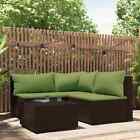 Polyrattan Lounge Rattan Garten Möbel Set Sofa Sessel Gartenlounge vidaXL