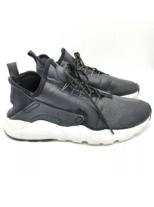 NIKE Womans AIR HUARACHE RUN ULTRA PRM SZ: 8.5 Black White Supreme - Picture 1 of 8