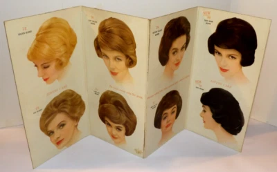 VTG 1961 CLAIROL LOVING CARE COLOR SELECTOR BEAUTY PARLOR FOLDING STORE DISPLAY! - Image 1 of 4
