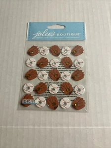 Jolee's Boutique Béisbol y Mitones Repeticiones Deportes al Aire Libre Guantes Pelotas Gema Pegatina - Imagen 1 de 1