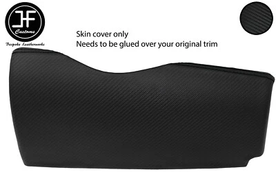 BLACK STITCH DRIVER LOWER DASH TRIM CARBON VINYL COVER FOR SMART ROADSTER 452 - Image 1 of 2