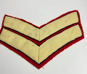 1950's british army guards regiment Cloth Corporal rank stripes 7x8 cm's - Picture 1 of 2