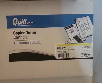 Quill Copier toner Cartridge Yellow Replaces Imagistics 488-2 - Image 1 of 3