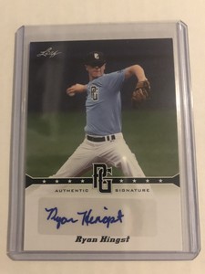 2013 Leaf Perfect Game Ryan Hingst Blue Ink  Auto  Arizona State