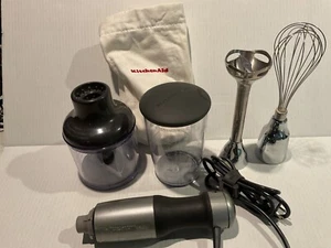 KitchenAid RKHB2351CU Hand Blender Silver used tested working - Picture 1 of 7