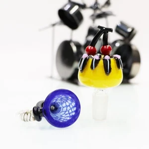 2PCS 14MM Male Glass Bowl For Water Pipe Bong Replacement Head Free Shipping - Picture 1 of 9