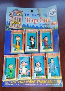 Marx Tinykins 1961 Top Cat Set On CARD Store Display TV Hanna Barbera - Bild 1 von 12