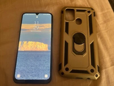 TELEFONO SAMSUNG M31 USATO 64 GB BLU CON VETRO APPLICATO CON COVER OTTIMO - Immagine 1 di 4