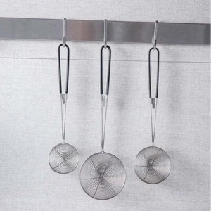 Colador de malla de araña de acero alambre desnatador cuchara filtro herramienta cucharón cocina EE. UU. - Imagen 1 de 18