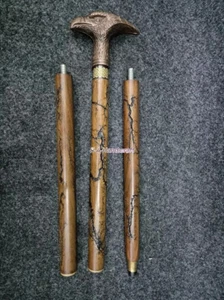 Unique Eagle Head Royal Wooden Lightweight Antique Walking Stick Cane Ladies's - Picture 1 of 5