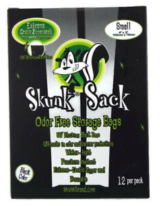 Skunk Sack Odor Free Storage Bags Size Small 4 " X 3 " - 12 in Pack
