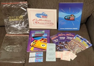 Rolex At Daytona 500 1997 Program Patch Swag Racing Bundle Promotional Speedweek - Picture 1 of 12
