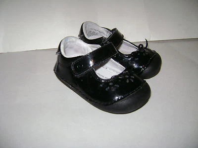 ZAPATOS STRIDE RITE JANE MARY JANES talla 4 W CUERO NEGRO MUY LINDOS Foto 1 de 4
