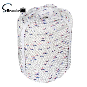 Línea de aparejo de árbol de cuerda de toro arborista de poliéster trenzado doble de 5/8"x 150' - Imagen 1 de 13