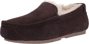 Koolaburra by Ugg Z61118* Chocolate Suede Tipton Men's Moc Slipper Size 11 M - Picture 1 of 7