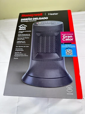 Calentador de cerámica Honeywell diseño delgado HCE309B - compacto y potente - NUEVO Foto 1 de 4