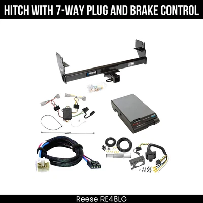 Hitch Tow PKG+ Brake Control For 05-15 Toyota Tacoma 44746 2" Receiver Class 3 - Image 1 of 4