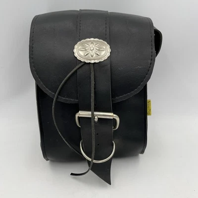 Bolso Sillín Vintage Willie and Max Cuero Motocicleta Hecho en EE. UU. Foto 1 de 4