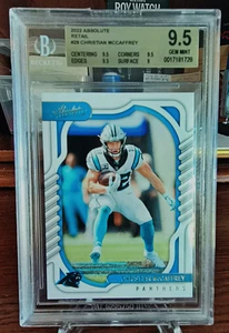 CHRISTIAN MCCAFFREY 2022 ABSOLUTE RETAIL #29 (BGS GRADED 9.5 GEM MINT) PANTHERS - Picture 1 of 2