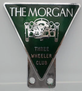 Emaille Morgan Auto Grill Abzeichen Three Wheeler Club James Barker & Co Birmingham - Bild 1 von 7