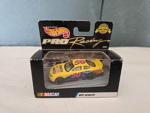 Hot Wheels NASCAR PRO RACING Track Edition 1998 #50 BOY SCOUTS YELLOW #20067 - Picture 1 of 3