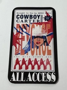 Beyoncé Commemorative 2024 Cowboy Carter Tour, All Access Pass, And Lanyard - Picture 1 of 3