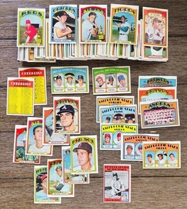 1972 Topps Baseball 158-card (diff) LOT (VAR, RCs, HOFers, Etc (card#’s In Pix)! - Picture 1 of 24