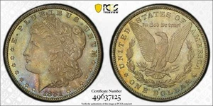 1881-s Morgan Dollar PCGS MS-65. Gem Uncirculated With Impressive Toning - Picture 1 of 1