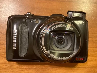FUJIFILM FinePix F550EXR Black Digital Camera 16.0MP 15x Zoom EXR CMOS Exc+++ - Image 1 of 4