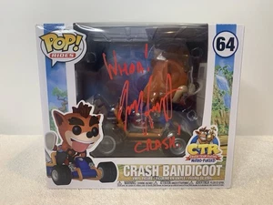RARE Funko POP! Rides CRASH BANDICOOT CTR #64 Signed JESS HARNELL HTF - Bild 1 von 8