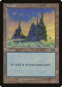 1x Island Basic Land (#337) - LP - Urza's Saga - SPARROW MAGIC mtg - Picture 1 of 1