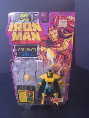 1994 MANDARIN w/Light Up Power Rings ACTION FIGURE Iron Man Marvel Comics ToyBiz - Image 1 of 4