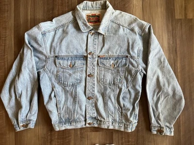 Chaqueta Tianello Mujer Grande Azul Claro Denim Trucker Botón Delantero Jean Western Foto 1 de 4