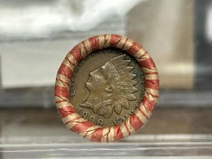 Unsearched Old Estate Wheat Penny Roll 50 Vintage Cents-1906 Indian Head Cent Au - Picture 1 of 2
