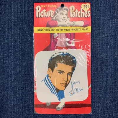 Vintage Picture Patches Rick Nelson Patch Teen Idol Hollywood Star Badge - Image 1 of 4