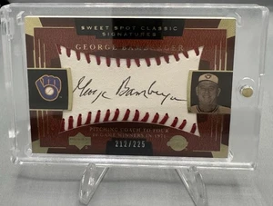 UD Sweet Spot Classic 2004 George Bamberger Brewers automático/225 raro automático - Imagen 1 de 2