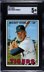 SGC 5 - 1967 Topps #607 Mickey Stanley Detroit Tigers - Picture 1 of 2