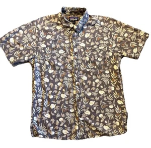 Patagonia Back Step Camp Button Up Hawaiihemd Floral Flower Plant - Größe M - Bild 1 von 8